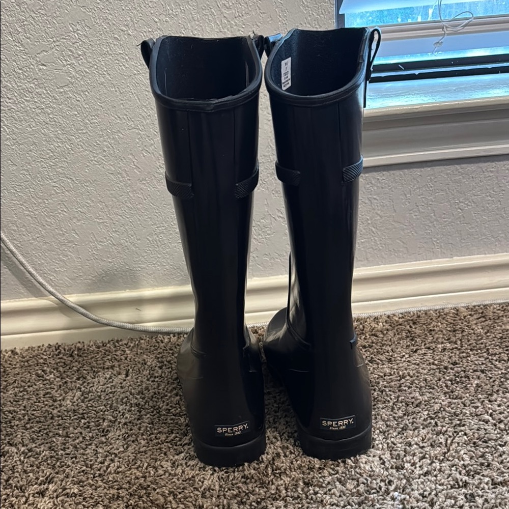 Sperry Black Rain Boots - size 11